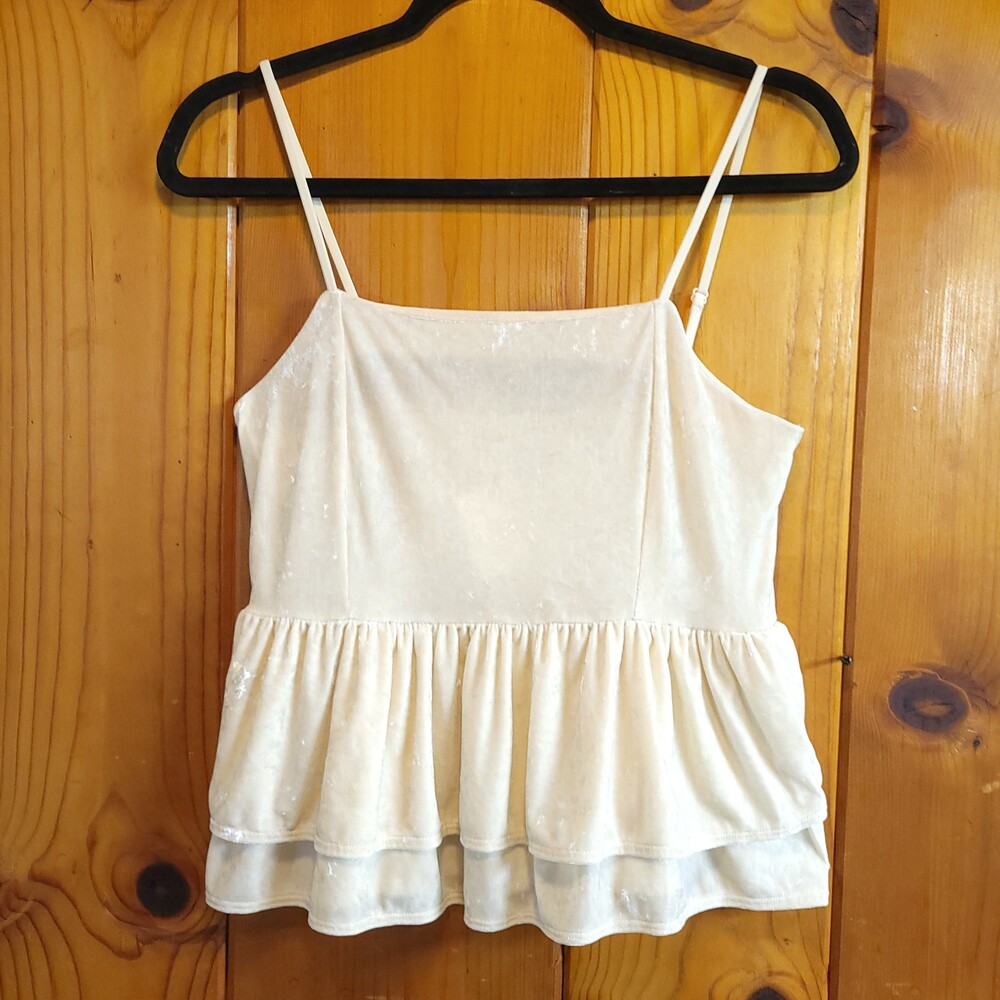 American eagle vintage blouse spaghetti strap medium Shirt Polyester Spandex